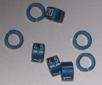 Knækring farvet 4.5 mm Blå