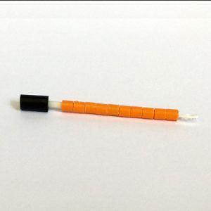 Ensfarvet 2.3 mm 10 stk. Orange